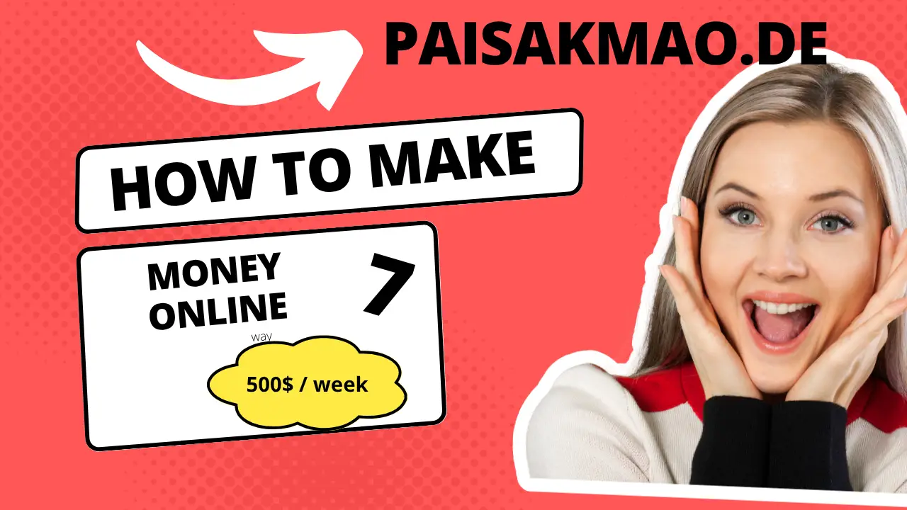 red bright bold how to make money online tutorial youtube thumbnail