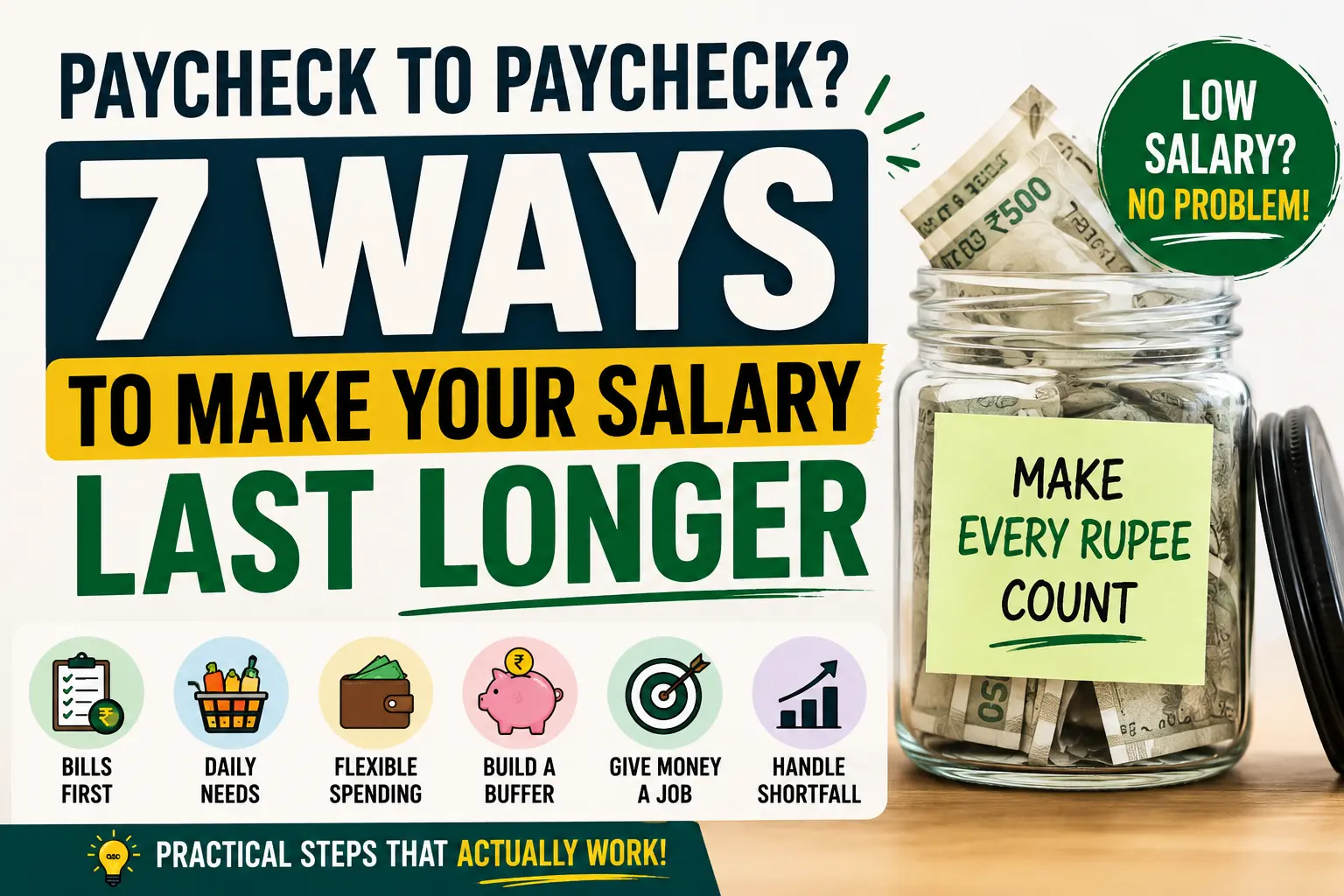 7 ways to make your salary last longer