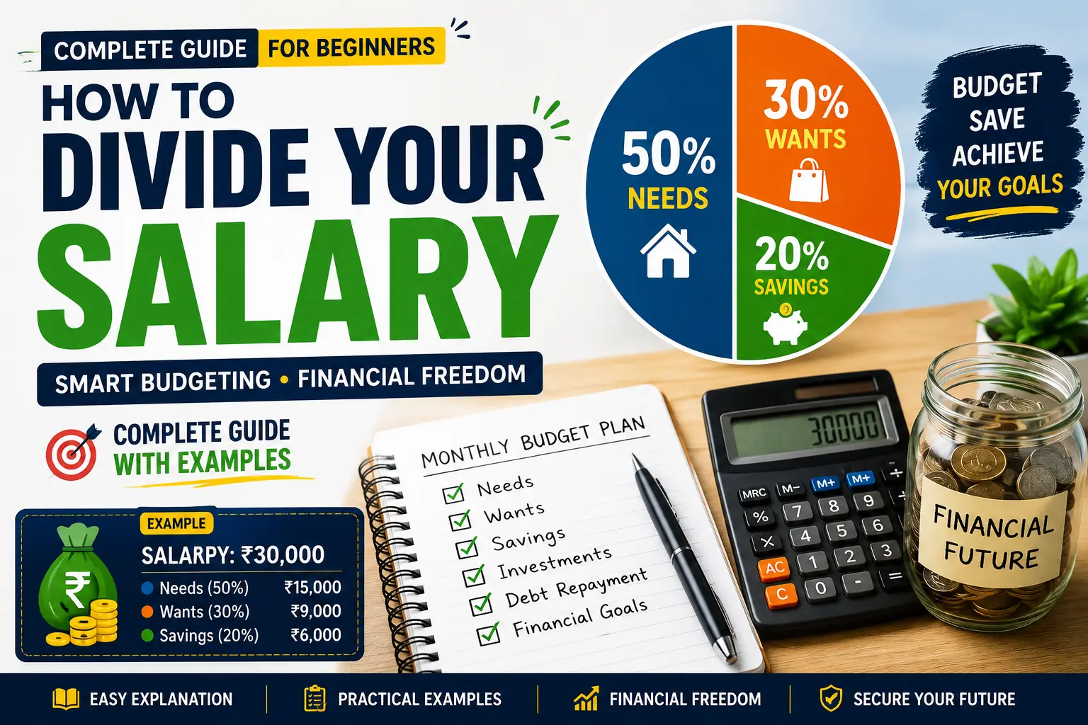 How to divide your salary for beginners