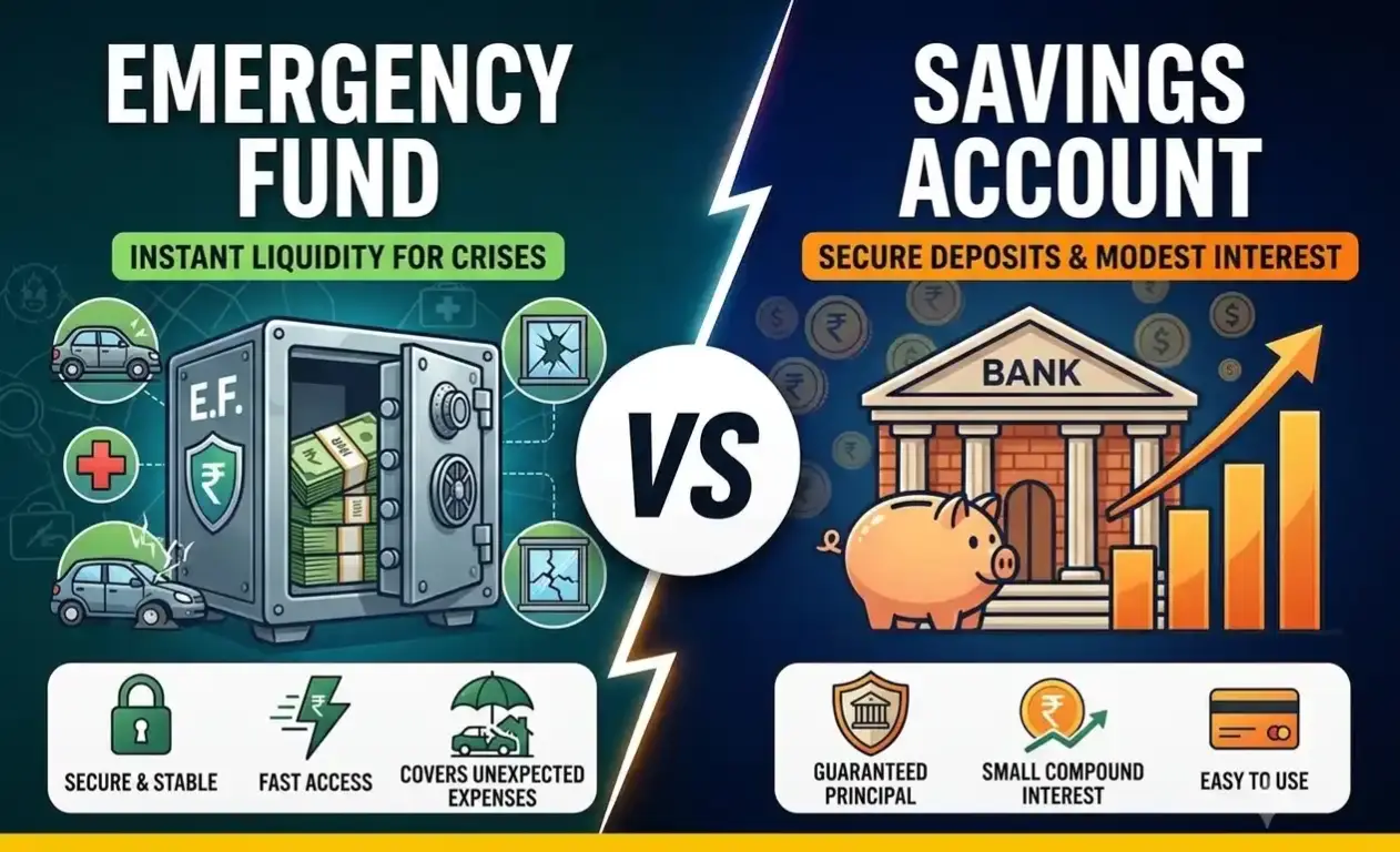 Emergency fund protecting savings from unexpected expenses